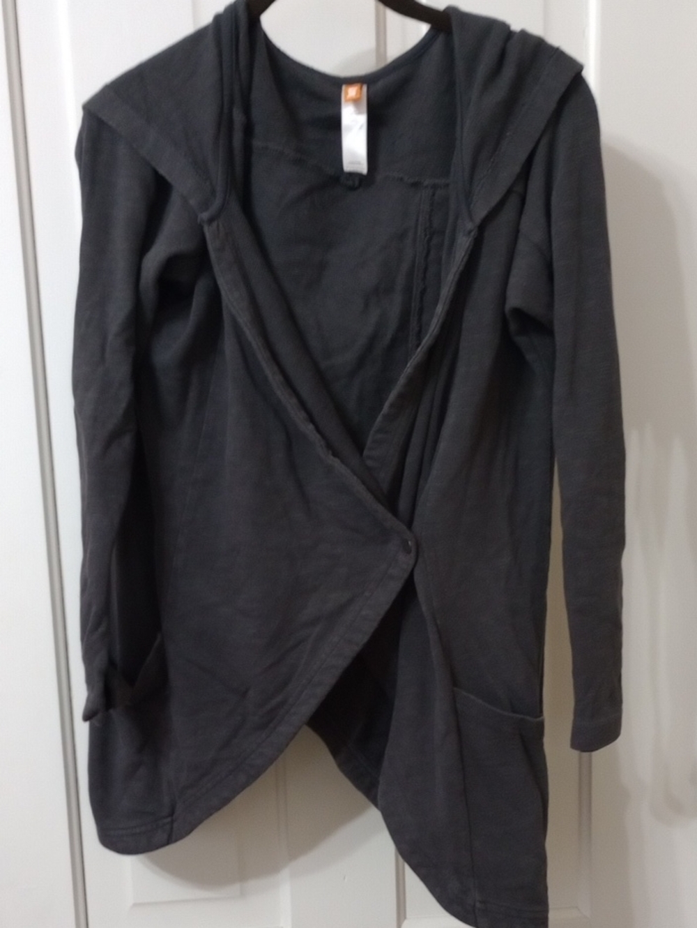 LUCY Black Jacket with Criss Cross Asymmetrical Unique Front & Back
